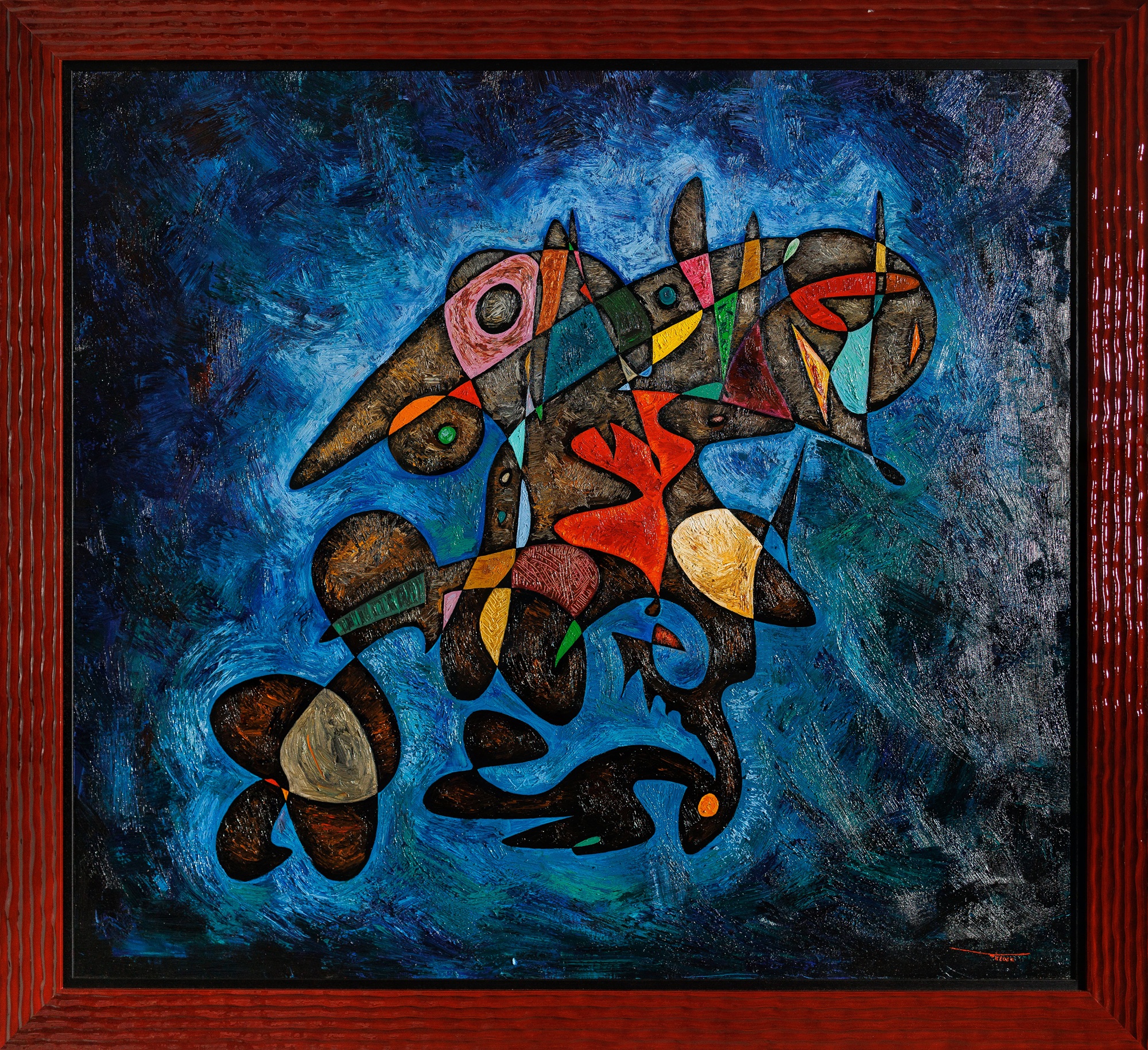 El Jinete de los Sueños – monumental oil painting by Gheorghe Virtosu