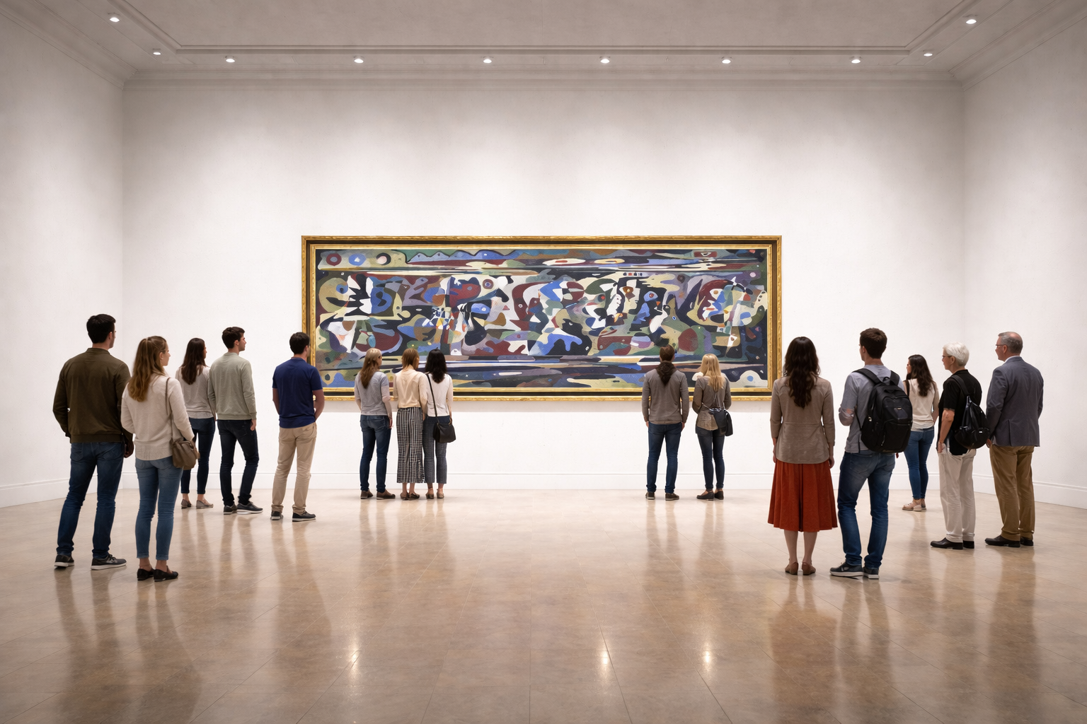 Islam (2019) — Año: 2017–2019 — Óleo sobre lienzo — H 2,0 m × An 6,0 m