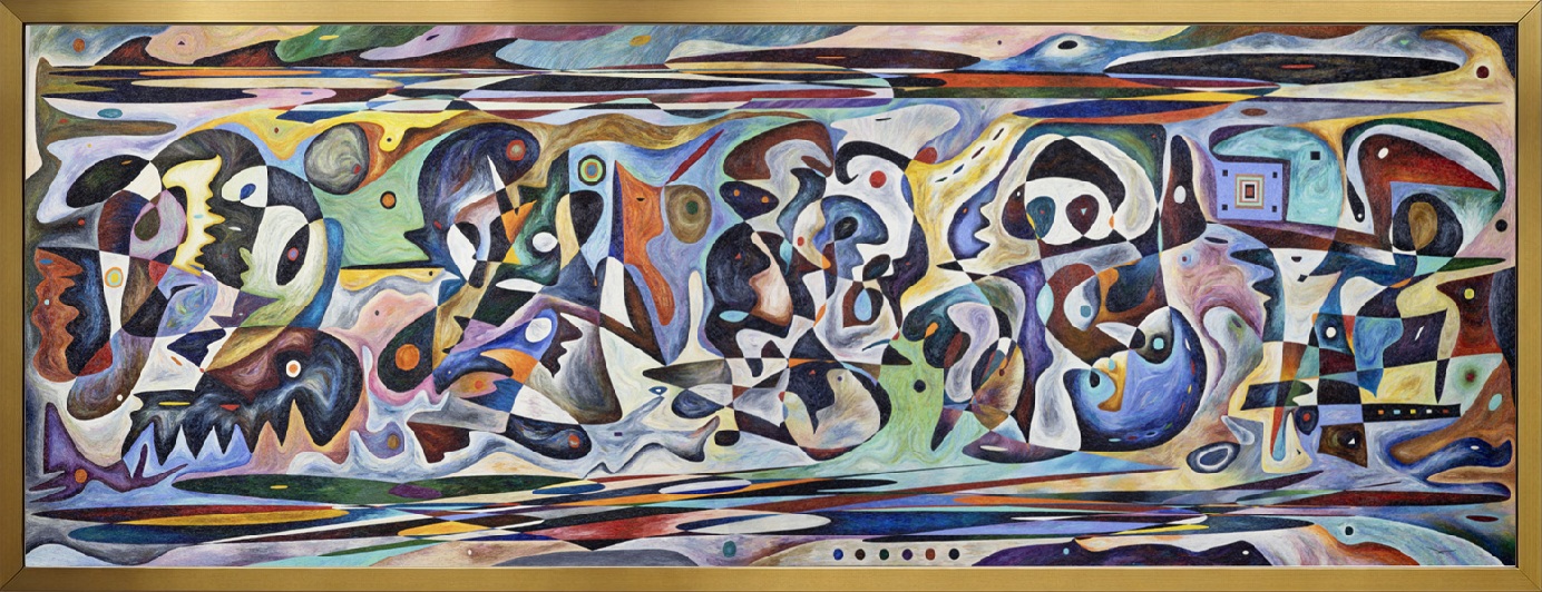Judaísmo – monumental oil painting by Gheorghe Virtosu